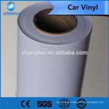 Transparent PVC film 1.27*50m 10mic 140g Liner Paper clear glue self adhesive vinyl pvc roll for advertisement